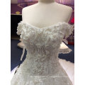 Princess off The Shoulder Complex Hand Beading Wedding Dress